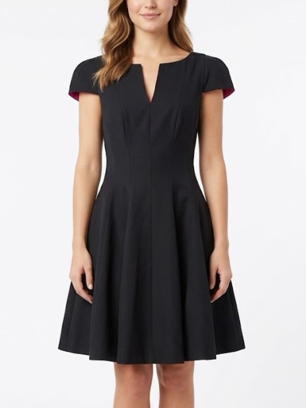 Betsy Adam Tulip Skirt Fit & Flare
Cocktail Dress Black Size 6